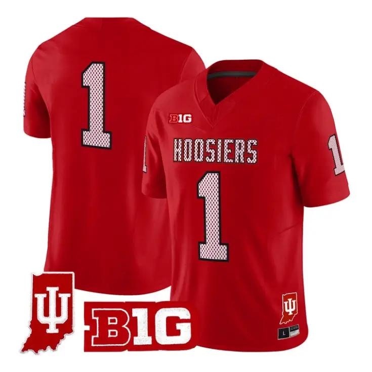 Team Jersey #1 Indiana Hoosiers 90s Throwback 2026 Vapor Limited Stitched - Top Design Fan Team Jersey #1 Indiana Hoosiers 90s Throwback 2026 Vapor Limited Stitched