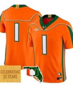 Team Jersey #1 Miami Hurricanes 2001 Throwback 2026 Limited All Stitched by My Store NCAA Football Jerseys