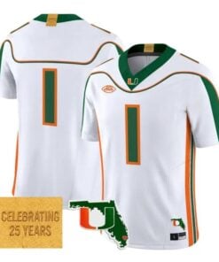 Team Jersey #1 Miami Hurricanes 2001 Throwback 2026 Limited All Stitched by My Store NCAA Football Jerseys