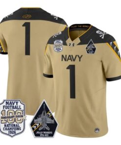 team-jersey-1-navy-midshipmen-100th-anniversary-patch-vapor-stitched-01 - Top Design Fan Team Jersey #1 Navy Midshipmen 100th Anniversary Patch Vapor Stitched