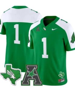 Team Jersey #1 North Texas Mean Green 2026 Vapor Limited Stitched