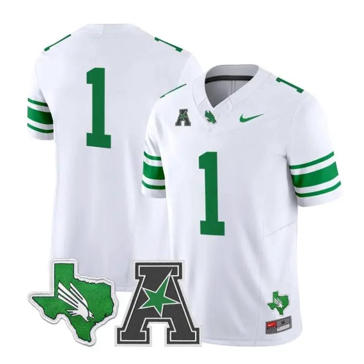 team-jersey-1-north-texas-mean-green-2026-vapor-limited-stitched-02 - Top Design Fan Team Jersey #1 North Texas Mean Green 2026 Vapor Limited Stitched