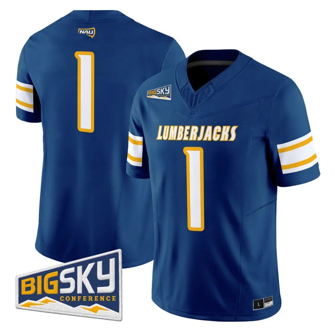 team-jersey-1-northern-arizona-lumberjacks-2026-vapor-stitched-01 - Top Design Fan Team Jersey #1 Northern Arizona Lumberjacks 2026 Vapor Stitched