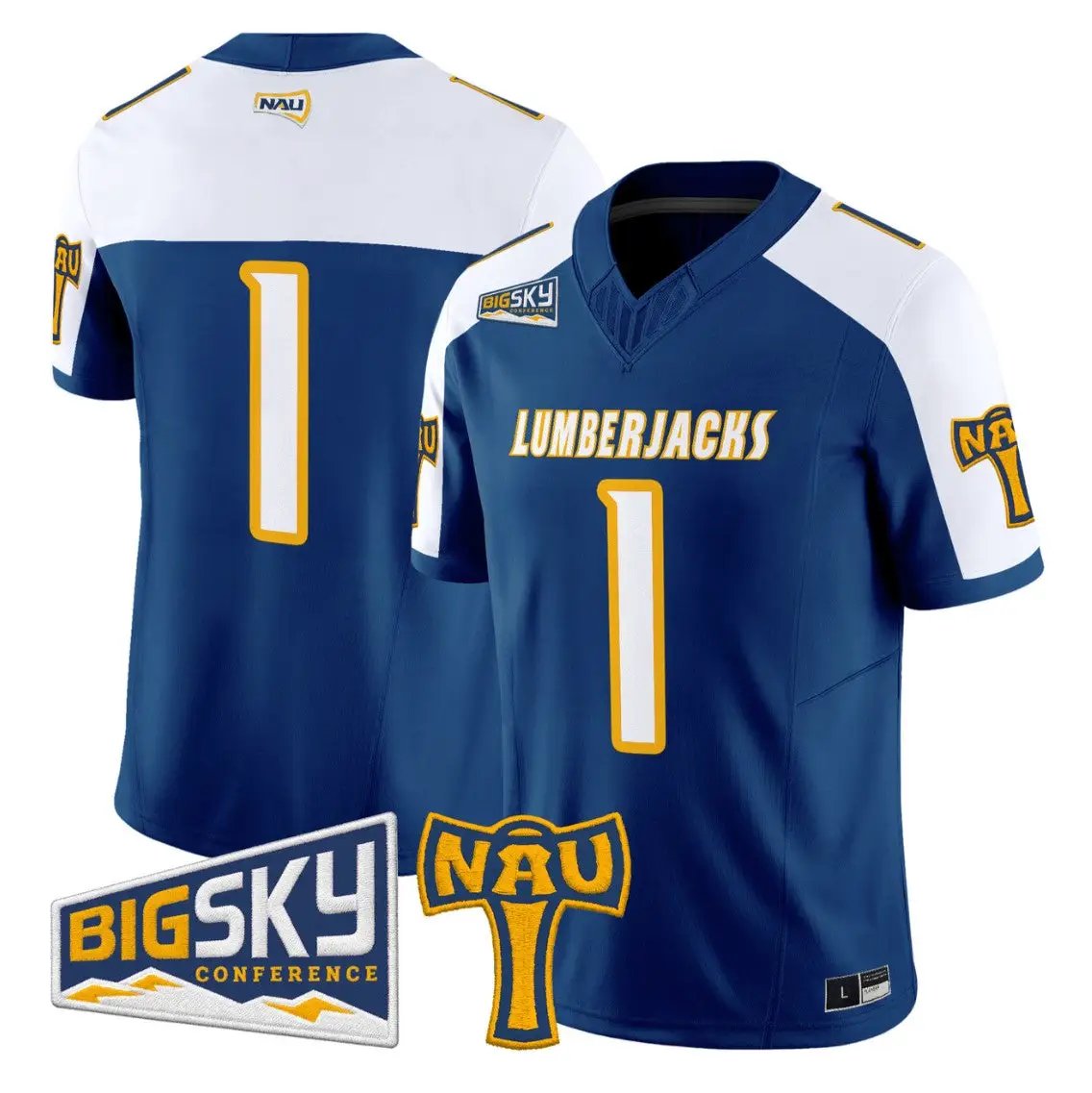 Team Jersey #1 Northern Arizona Lumberjacks 2026 Vapor Stitched - Top Design Fan Team Jersey #1 Northern Arizona Lumberjacks 2026 Vapor Stitched