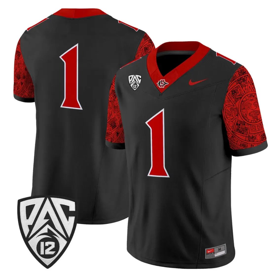 Team Jersey #1 San Diego State Aztecs 2026 Vapor Stitched by My Store NCAA Football Jerseys