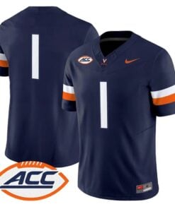 Team Jersey #1 Virginia Cavaliers 2026 Vapor Limited Stitched by My Store NCAA Football Jerseys