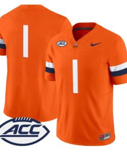 Team Jersey #1 Virginia Cavaliers 2026 Vapor Limited Stitched by My Store NCAA Football Jerseys
