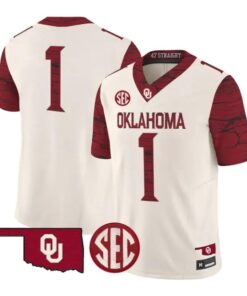 Team Jesey #1 Oklahoma Sooners 2026 Rough Rider Vapor Limited Stitched