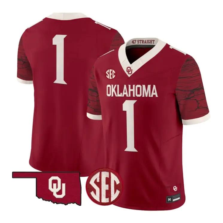 team-jesey-1-oklahoma-sooners-2026-rough-rider-vapor-limited-stitched-01 - Top Design Fan Team Jesey #1 Oklahoma Sooners 2026 Rough Rider Vapor Limited Stitched