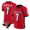 Terrance Carter Jr Jersey #7 Texas Tech Red Raiders 2026 Vapor Stitched - Top Design Fan Terrance Carter Jr Jersey #7 Texas Tech Red Raiders 2026 Vapor Stitched