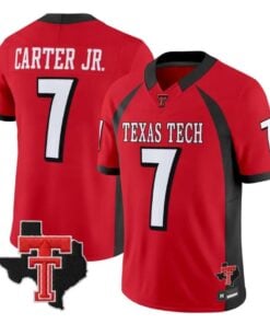 Terrance Carter Jr Jersey #7 Texas Tech Red Raiders 2026 Vapor Stitched