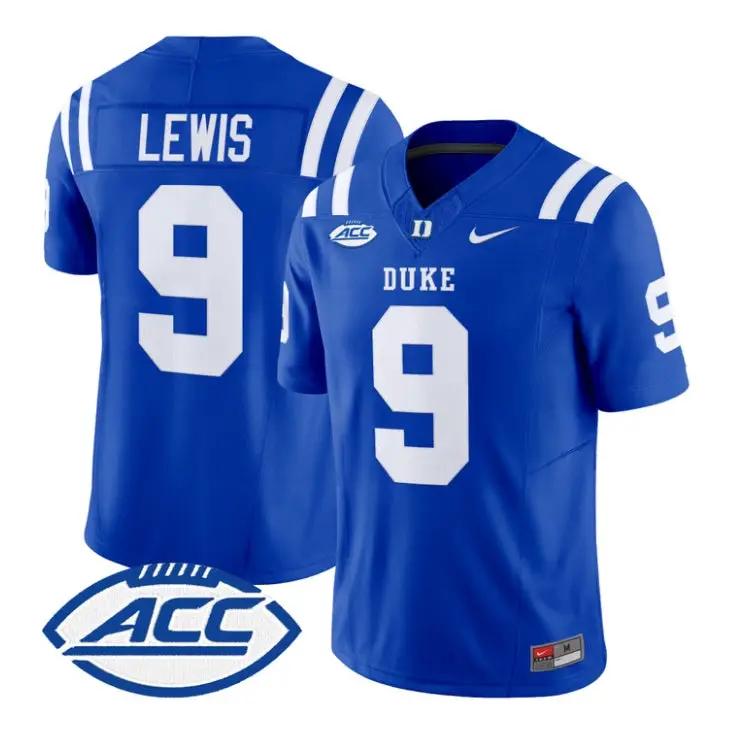 Thad Lewis Jersey #9 Duke Blue Devils 2026 Vapor Limited Stitched