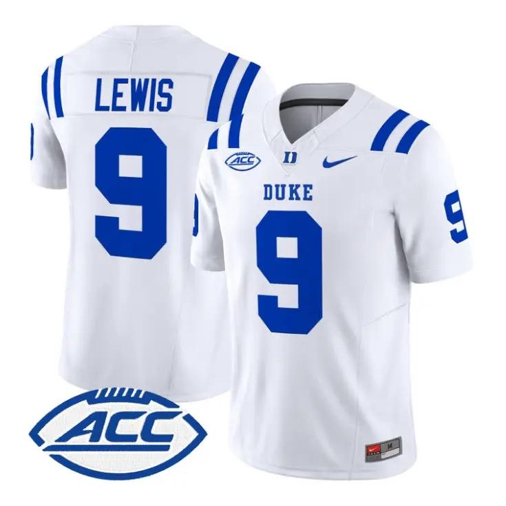 Thad Lewis Jersey #9 Duke Blue Devils 2026 Vapor Limited Stitched