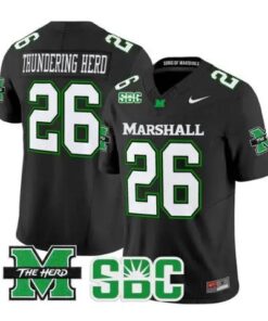 Thundering Herd Jersey #26 Marshall Thundering Herd Stitched