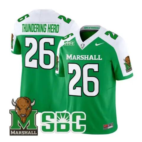thundering-herd-jersey-26-marshall-thundering-herd-stitched-02 - Top Design Fan Thundering Herd Jersey #26 Marshall Thundering Herd Stitched