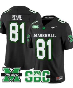 Toby Payne Jersey #81 Marshall Thundering Herd All Stitched