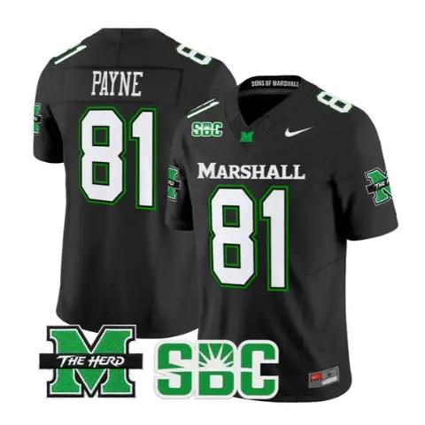 toby-payne-jersey-81-marshall-thundering-herd-all-stitched-01 - Top Design Fan Toby Payne Jersey #81 Marshall Thundering Herd All Stitched