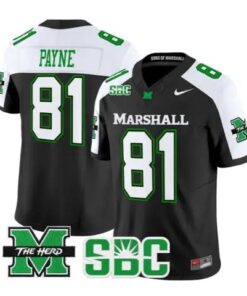 Toby Payne Jersey #81 Marshall Thundering Herd All Stitched