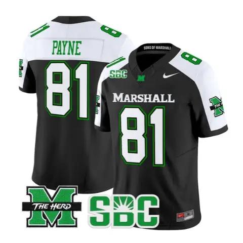 Toby Payne Jersey #81 Marshall Thundering Herd All Stitched - Top Design Fan Toby Payne Jersey #81 Marshall Thundering Herd All Stitched