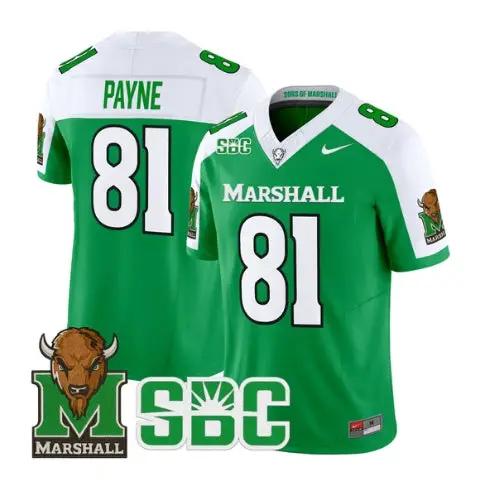 toby-payne-jersey-81-marshall-thundering-herd-all-stitched-02 - Top Design Fan Toby Payne Jersey #81 Marshall Thundering Herd All Stitched