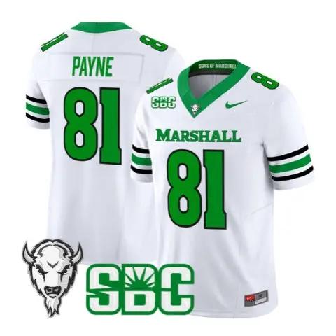 toby-payne-jersey-81-marshall-thundering-herd-all-stitched-04 - Top Design Fan Toby Payne Jersey #81 Marshall Thundering Herd All Stitched