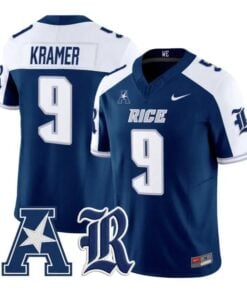 Tommy Kramer Jersey #9 Rice Owls 2026 Vapor Limited All Stitched