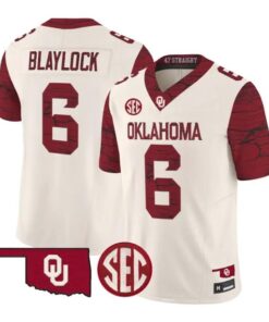 Tory Blaylock Jesey #6 Oklahoma Sooners 2026 Rough Rider Vapor Stitched