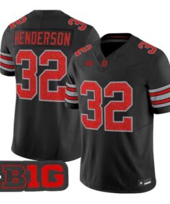 Treveyon Henderson Jersey #32 Ohio State Buckeyes Glitter All Stitched