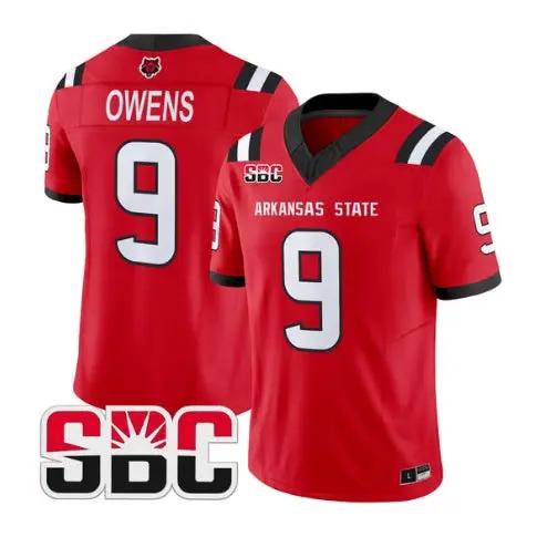 trey-owens-jersey-9-arkansas-state-red-wolves-2026-all-stitched-01 - Top Design Fan Trey Owens Jersey #9 Arkansas State Red Wolves 2026 All Stitched