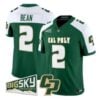 Troy Bean Jersey #2 Cal Poly Mustangs 2026 Vapor All Stitched