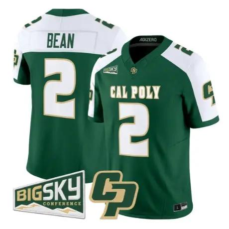 Troy Bean Jersey #2 Cal Poly Mustangs 2026 Vapor All Stitched - Top Design Fan Troy Bean Jersey #2 Cal Poly Mustangs 2026 Vapor All Stitched