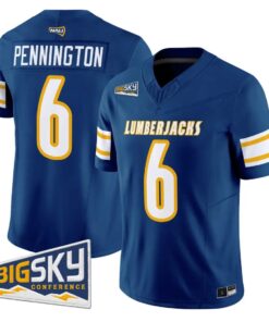 ty-pennington-jersey-6-northern-arizona-lumberjacks-2026-vapor-stitched-01 - Top Design Fan Ty Pennington Jersey #6 Northern Arizona Lumberjacks 2026 Vapor Stitched