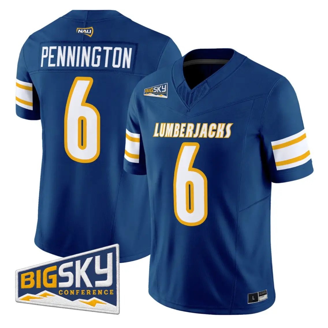 ty-pennington-jersey-6-northern-arizona-lumberjacks-2026-vapor-stitched-01 - Top Design Fan Ty Pennington Jersey #6 Northern Arizona Lumberjacks 2026 Vapor Stitched
