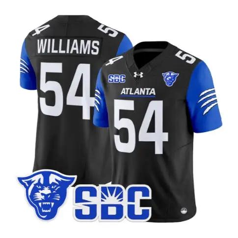Tyhler Williams Jersey #54 Georgia State Panthers 2026 Stitched - Top Design Fan Tyhler Williams Jersey #54 Georgia State Panthers 2026 Stitched