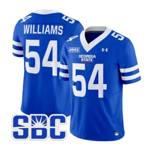 tyhler-williams-jersey-54-georgia-state-panthers-2026-stitched-01 - Top Design Fan Tyhler Williams Jersey #54 Georgia State Panthers 2026 Stitched