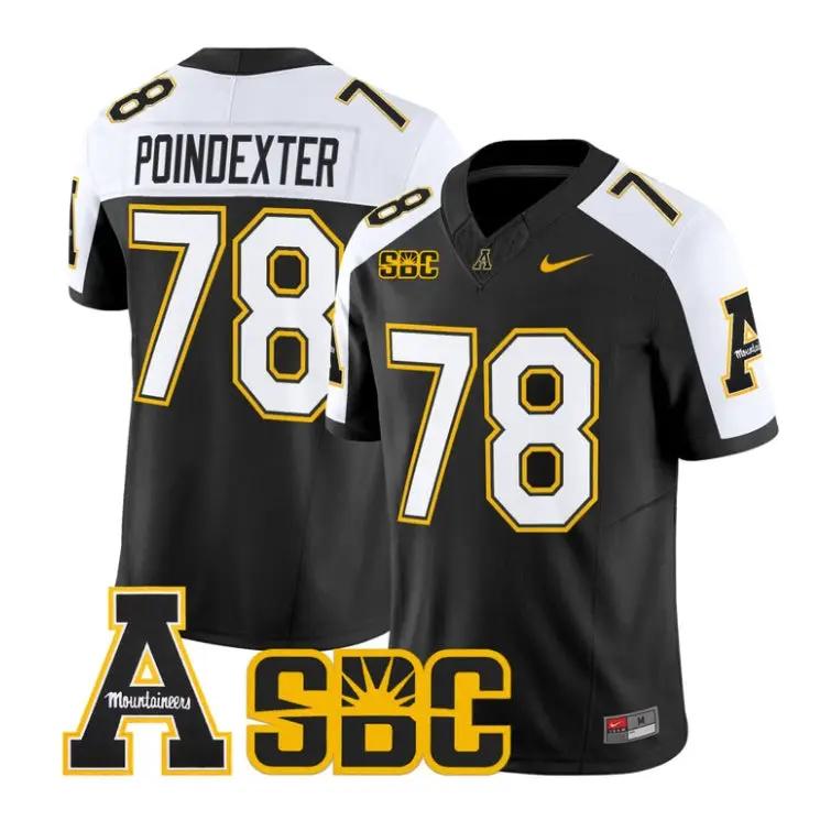 Tyriq Poindexter Jersey #78 App State Mountaineers 2026 All Stitched - Top Design Fan Tyriq Poindexter Jersey #78 App State Mountaineers 2026 All Stitched