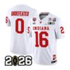 UNDEFEATED Jersey #16 Indiana Hoosiers Vapor Limited All Stitched White - Top Design Fan UNDEFEATED Jersey #16 Indiana Hoosiers Vapor Limited All Stitched White