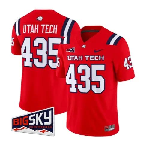 Utah Tech Jersey #435 Utah Tech Trailblazers 2026 All Stitched - Top Design Fan Utah Tech Jersey #435 Utah Tech Trailblazers 2026 All Stitched