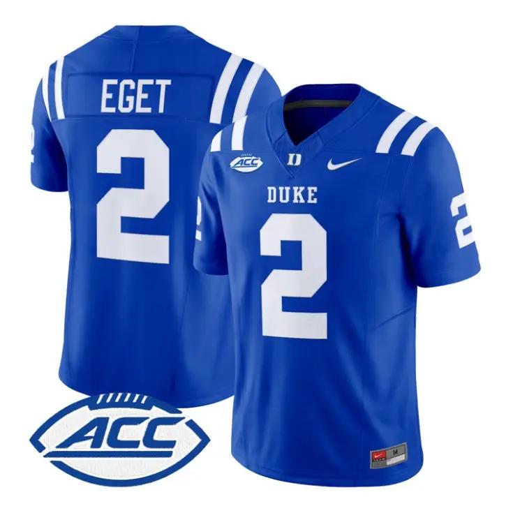 Walker Eget Jersey #2 Duke Blue Devils 2026 Vapor Limited Stitched