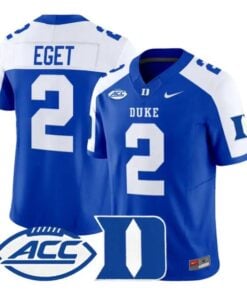 Walker Eget Jersey #2 Duke Blue Devils 2026 Vapor Limited Stitched