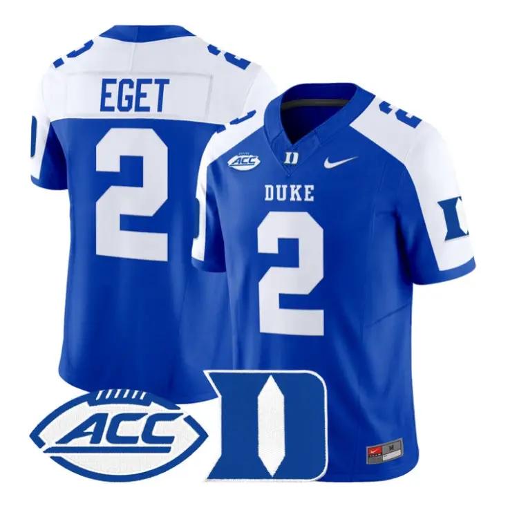 Walker Eget Jersey #2 Duke Blue Devils 2026 Vapor Limited Stitched