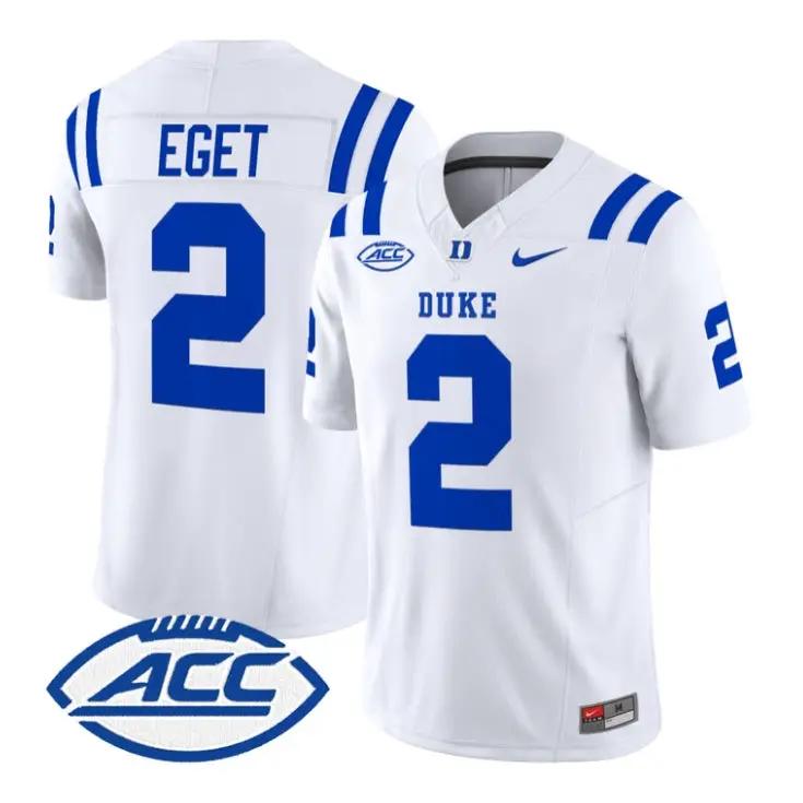 Walker Eget Jersey #2 Duke Blue Devils 2026 Vapor Limited Stitched