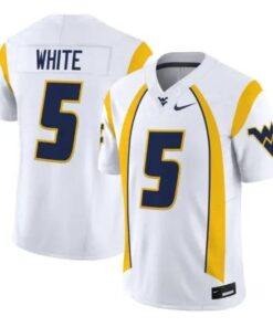 West Virginia Mountaineers Jersey 2026 Throwback Vapor Stitched White