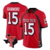 Will Hammond Jersey #15 Texas Tech Red Raiders 2026 Texas Patch Stitched - Top Design Fan Will Hammond Jersey #15 Texas Tech Red Raiders 2026 Texas Patch Stitched
