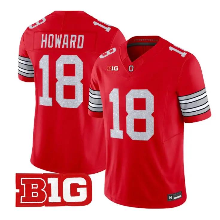 will-howard-jersey-18-ohio-state-buckeyes-glitter-vapor-all-stitched-01 - Top Design Fan Will Howard Jersey #18 Ohio State Buckeyes Glitter Vapor All Stitched