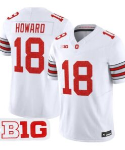 will-howard-jersey-18-ohio-state-buckeyes-glitter-vapor-all-stitched-02 - Top Design Fan Will Howard Jersey #18 Ohio State Buckeyes Glitter Vapor All Stitched