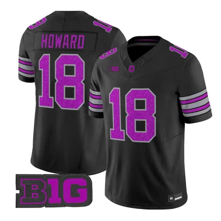 will-howard-jersey-18-ohio-state-buckeyes-glitter-vapor-all-stitched-03 - Top Design Fan Will Howard Jersey #18 Ohio State Buckeyes Glitter Vapor All Stitched