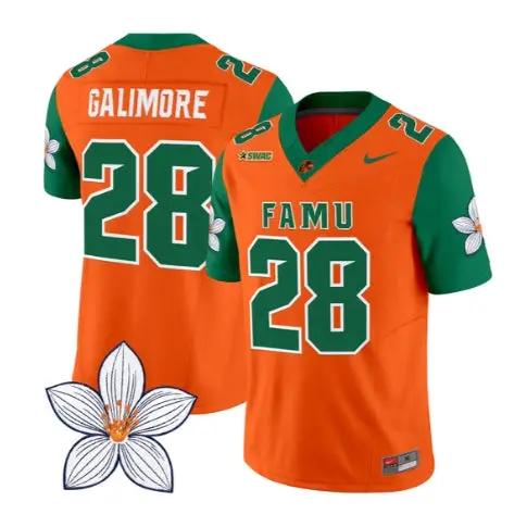 Willie Galimore Jersey #28 Florida A&M Rattlers Vapor Limited Stitched - Top Design Fan Willie Galimore Jersey #28 Florida A&M Rattlers Vapor Limited Stitched