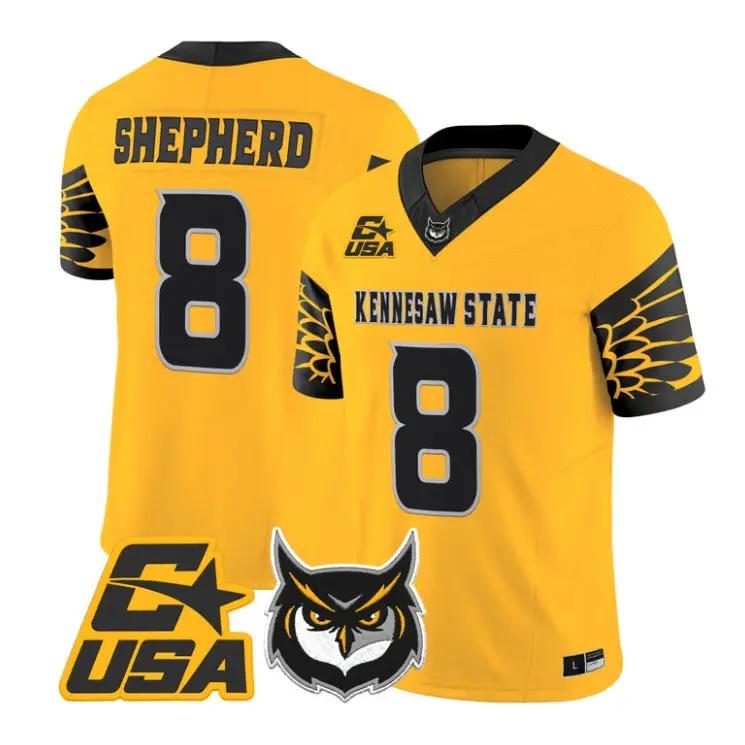 xavier-shepherd-jersey-8-kennesaw-state-owls-2026-limited-stitched-03 - Top Design Fan Xavier Shepherd Jersey #8 Kennesaw State Owls 2026 Limited Stitched