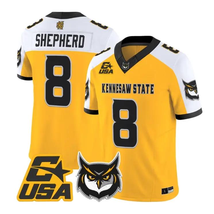 xavier-shepherd-jersey-8-kennesaw-state-owls-2026-limited-stitched-02 - Top Design Fan Xavier Shepherd Jersey #8 Kennesaw State Owls 2026 Limited Stitched